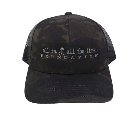 ALL IN Multicam Black Trucker Hat