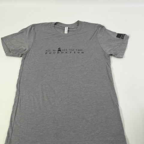 ALL IN Gray Logo Tee - Men's - All In All The Time Foundation