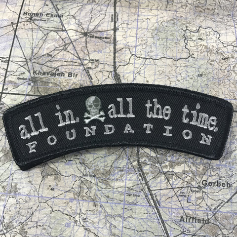 ALL IN Logo Rocker Patch - All In All The Time Foundation