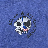 Navy Triblend New Logo V-Neck Shirt - Women's